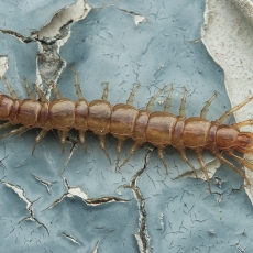 Daržinė akmenlindė - Lithobius melanops | Fotografas Gintautas Steiblys